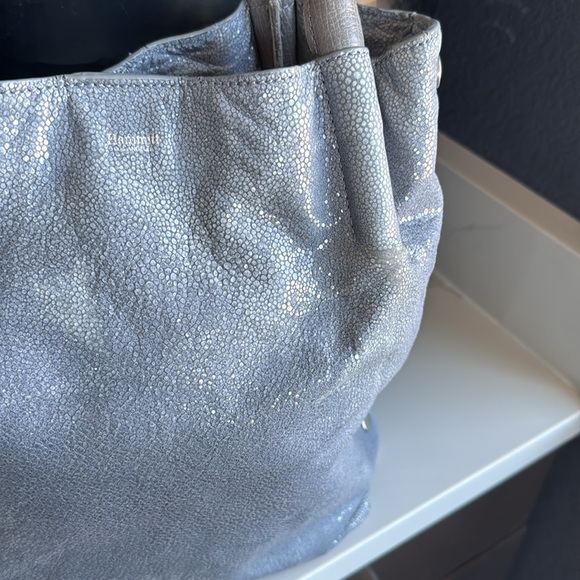 Hammitt Oliver Stingray Sparkly Bucket Tote Bag with Brushed Silver Rivets - Picture 5 of 12